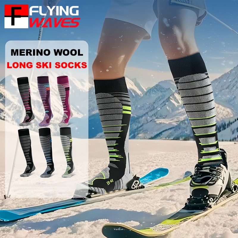 Merino Wool Ski Socks Cold Wea - Sock Garter Men recension och pris