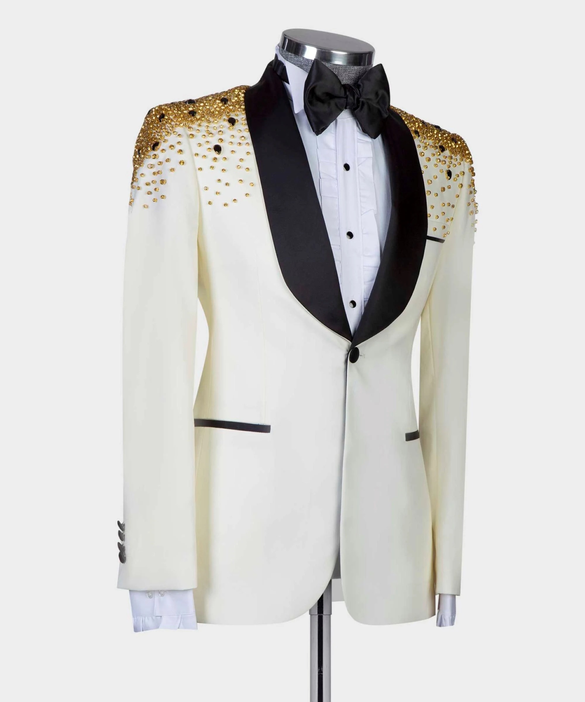 Man Luxury Crystals Beaded Sui - Men Formal Wear Modern recension och pris